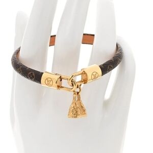 Louis Vuitton Gold and Brown Charm Bracelet